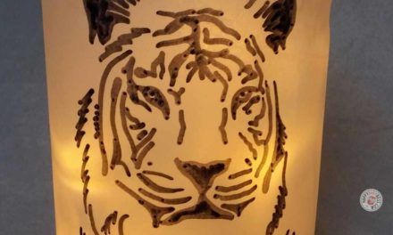 DIY Laterne „Tiger“