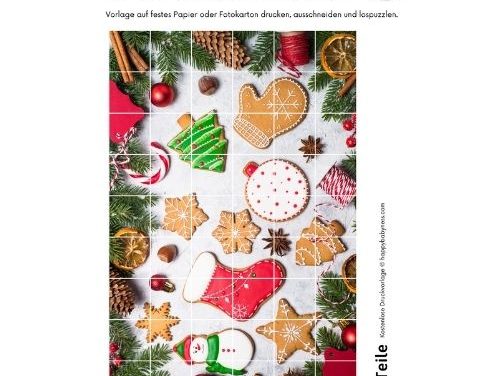 Puzzle „Weihnachtsbäckerei“ DOWNLOAD