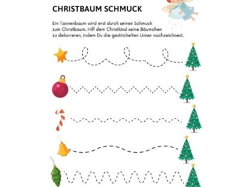 Malvorlage „Christbaum Schmuck“ DOWNLOAD