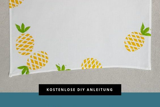 DIY Platzset „Ananas“ (Kartoffeldruck)