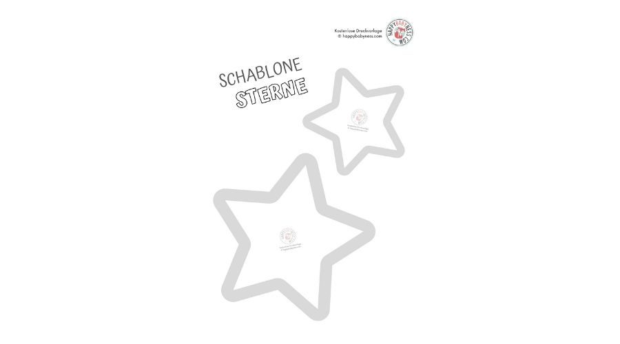 Schablone "Sterne" DOWNLOAD