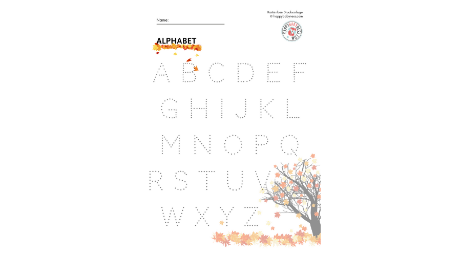 Übung Alphabet "Herbst" (Download)